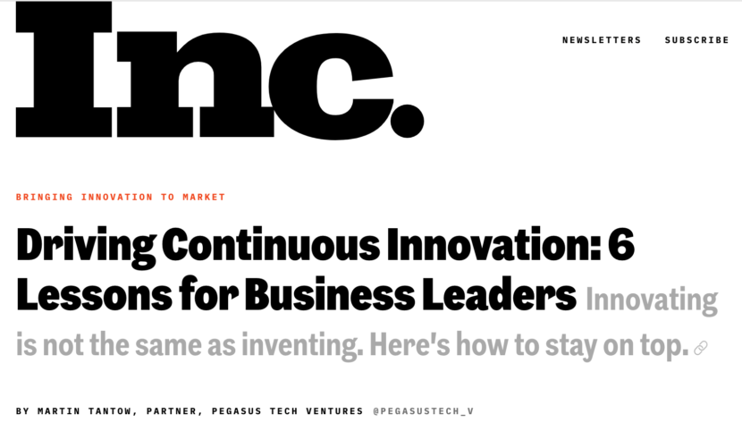 Driving continuous innovation